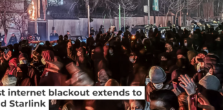 Protesters have filled the streets in Iranian cities, but the regime’s internet shutdown means little news gets in or out of the country. MAHSA/Middle East Images/AFP via Getty Images